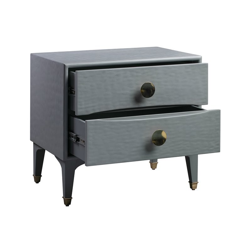 Pemberly Row Transitional MDF Wood Nightstand in Gray - 23