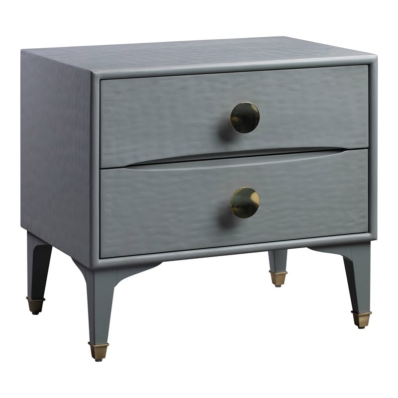 Pemberly Row Transitional MDF Wood Nightstand in Gray - 23