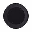 Pemberly Row Contemporary Rockstar Black Finish Round Metal Mirror