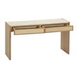Pemberly Row Contemporary Natural Oak Console Desk - 56