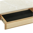 Pemberly Row Contemporary Natural Oak Console Desk - 56
