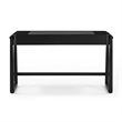 Pemberly Row Contemporary Black Finish 2 Drawer Desk - 52