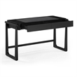 Pemberly Row Contemporary Black Finish 2 Drawer Desk - 52