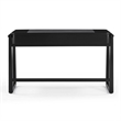 Pemberly Row Contemporary Black Finish 2 Drawer Desk - 52