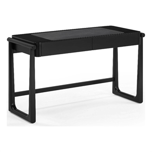 Pemberly Row Contemporary Black Finish 2 Drawer Desk - 52&quotW x 21&quotD x 31&quotH