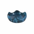 Pemberly Row Handmade Contemporary Blue Swirl Resin Kiddush Cup