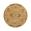 Pemberly Row Contemporary Natural Burl Drum Coffee Table - 36