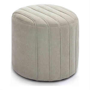 Pemberly Row Pouch Mint Green Chenille Ottoman - 19.1&quotW x 19.1&quotD x 18.1&quotH