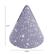 Pemberly Row Transitional Speckled Purple Cone Card Holder - Set of 4