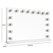 Pemberly Row Contemporary Jumbo Vanity Mirror - 40.9