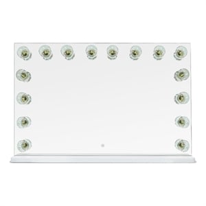 Pemberly Row Contemporary Jumbo Vanity Mirror - 40.9&quotW x 7.9&quotD x 27&quotH