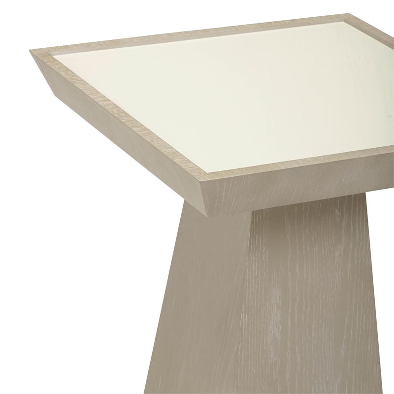 Pemberly Row Contemporary Washed Ash Side Table - 19.7