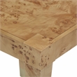 Pemberly Row Contemporary Honey Burl Wooden End Table - 26