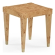 Pemberly Row Contemporary Honey Burl Wooden End Table - 26