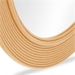 Pemberly Row Natural Rattan Round Wall Mirror - 43.5