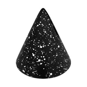 Pemberly Row Transitional Speckled Black Cone Card Holder - Set of 4