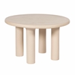 Pemberly Row Cream Textured Indoor / Outdoor 47 inch Round Dining Table