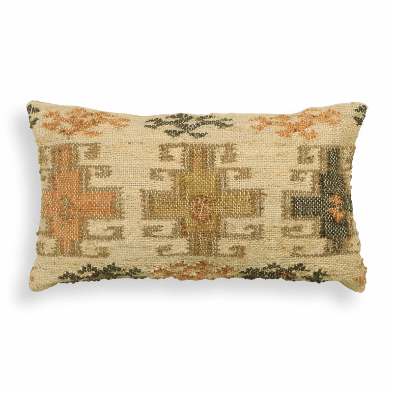 Pemberly Row Modern Transitional Cotton Rectangular Accent Pillow