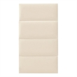 Pemberly Row Contemporary Cream Velvet Queen Wings (Set of 2)