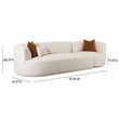 Pemberly Row Cream Boucle 2-Piece Modular Left-Arm Facing Sofa