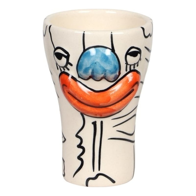 Pemberly Row Transitional 'Bashful' Ceramic Glasses - Set of 4