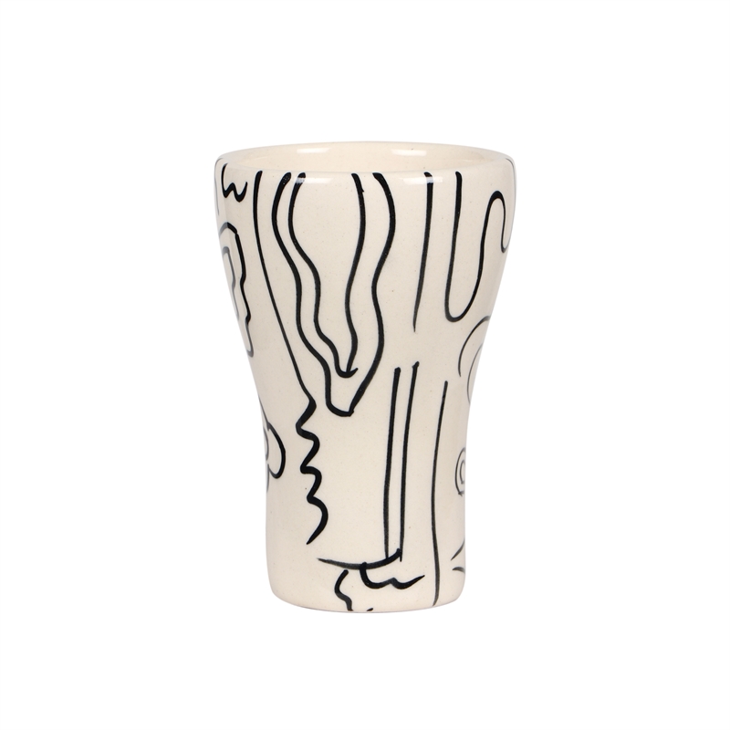 Pemberly Row Transitional 'Bashful' Ceramic Glasses - Set of 4