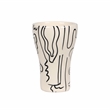 Pemberly Row Transitional 'Bashful' Ceramic Glasses - Set of 4