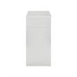 Pemberly Row White Finish Rattan Console Desk - 48