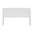 Pemberly Row White Finish Rattan Console Desk - 48