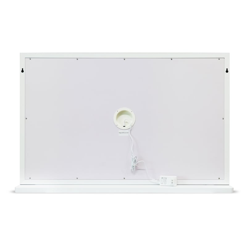 Pemberly Row Contemporary Jumbo LED Panel Vanity Mirror - 40.9