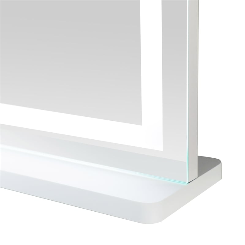 Pemberly Row Contemporary Jumbo LED Panel Vanity Mirror - 40.9