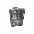 Pemberly Row Contemporary Slab Grey/Blush Faux Marble Short Side Table