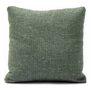 Pemberly Row Contemporary Green Basketweave 20&quot Square Vegan-Down Pillow