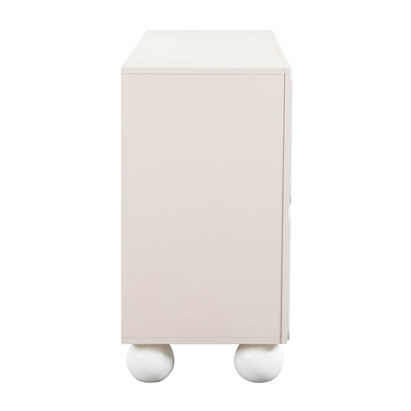 Pemberly Row Handmade Modern Transitional Motif Taupe Buffet