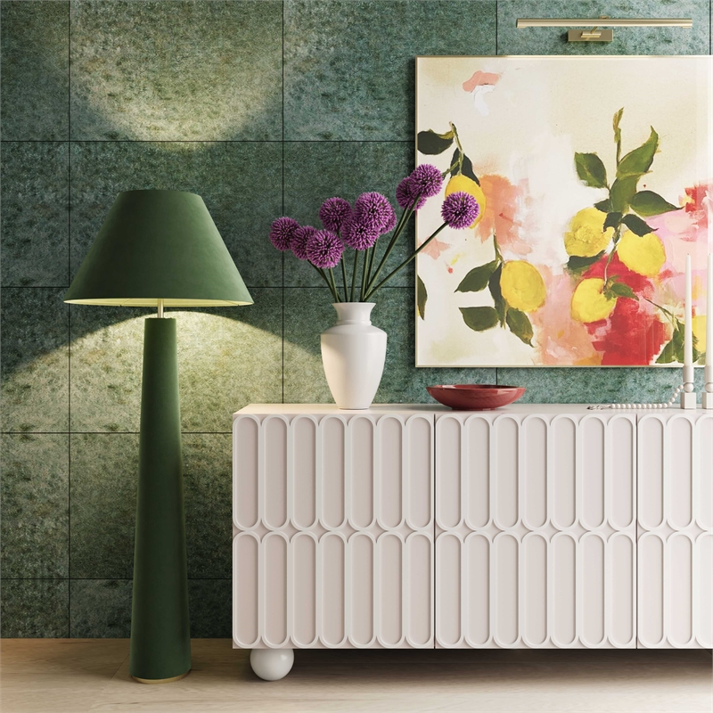Pemberly Row Handmade Modern Transitional Motif Taupe Buffet