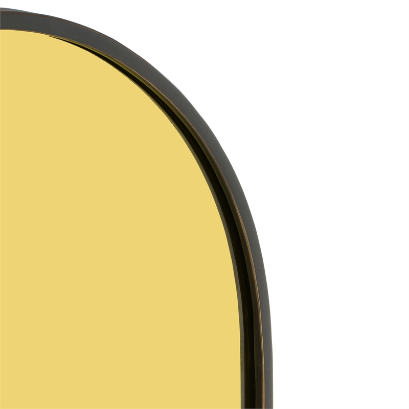 Pemberly Row Handmade Modern / Contemporary Brass Wall Mirror