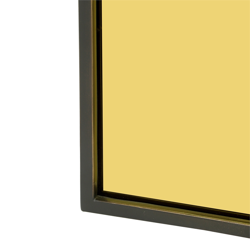 Pemberly Row Handmade Modern / Contemporary Brass Wall Mirror