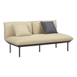Pemberly Row Handmade Modern Transitional Beige Outdoor Loveseat