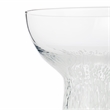 Pemberly Row Dottie Dots Transitional Glass Cocktail in Clear White (Set of 4)