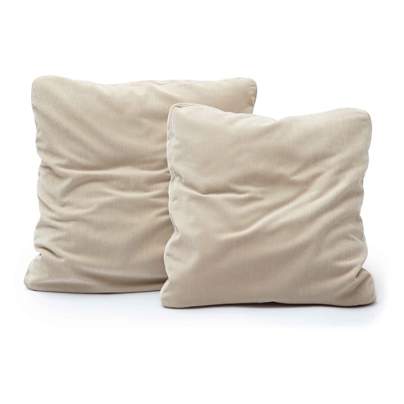 Pemberly Row Taupe Upcycled Chenille 20 x 20 inch Square Floppy Pillow