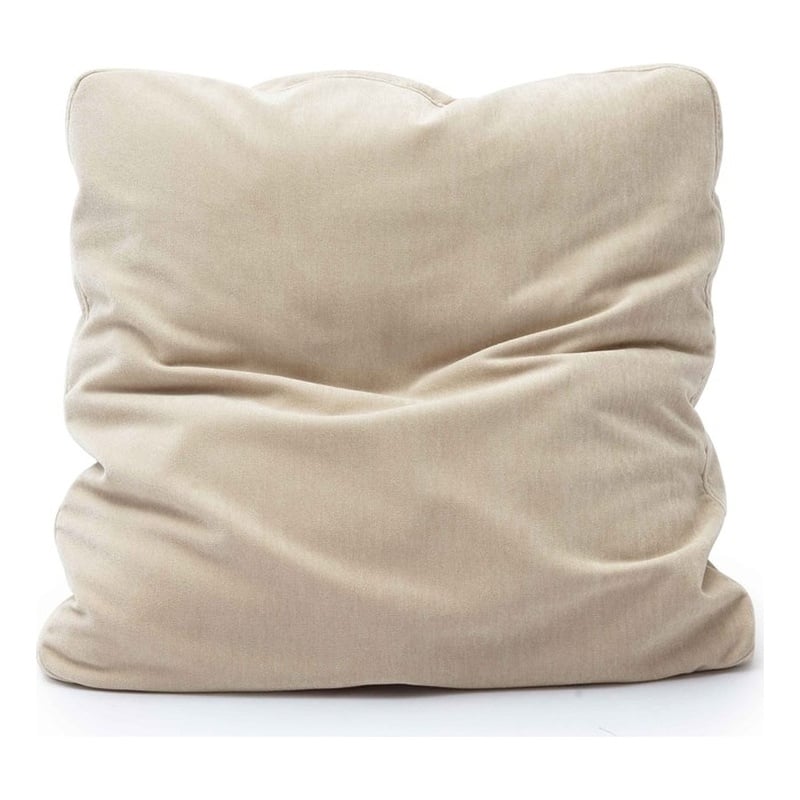 Pemberly Row Taupe Upcycled Chenille 20 x 20 inch Square Floppy Pillow