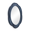 Pemberly Row Contemporary Blue Wall Mirror - 26.6