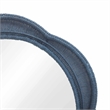 Pemberly Row Contemporary Blue Wall Mirror - 26.6