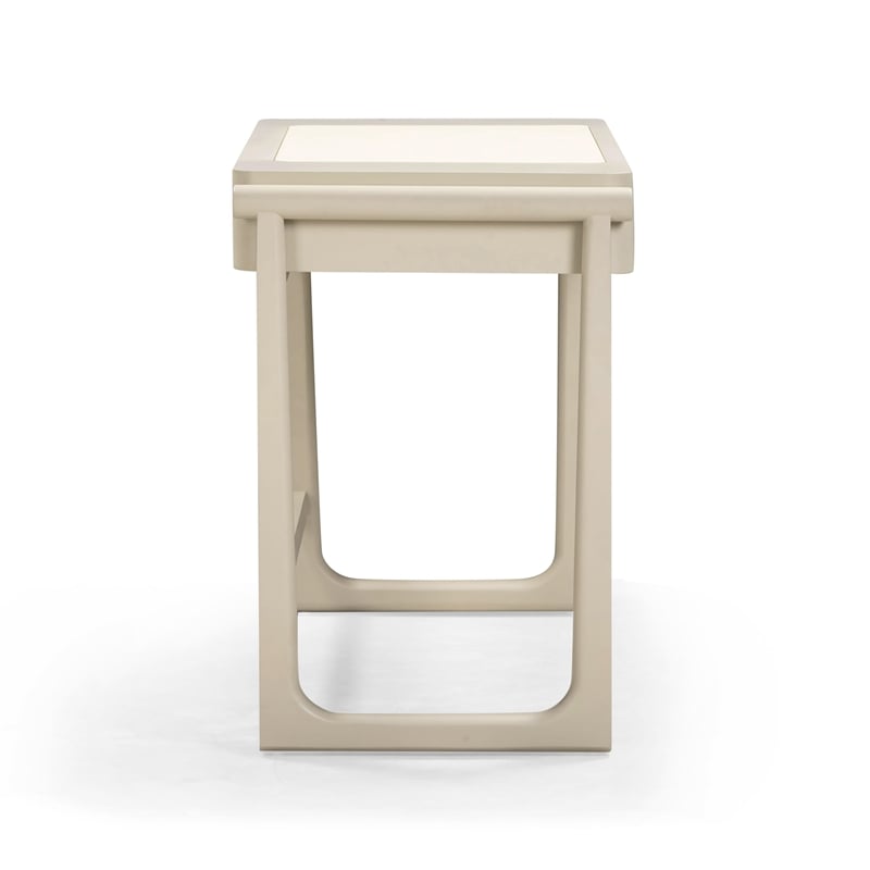 Pemberly Row Contemporary Taupe 2 Drawer Desk - 52