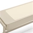 Pemberly Row Contemporary Taupe 2 Drawer Desk - 52