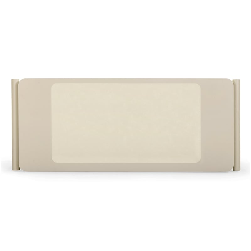 Pemberly Row Contemporary Taupe 2 Drawer Desk - 52