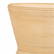 Pemberly Row Contemporary Natural Rattan Side Table - 19.7