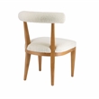 Pemberly Row Transitional Cream Boucle Upholstered Dining Chair