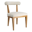 Pemberly Row Transitional Cream Boucle Upholstered Dining Chair