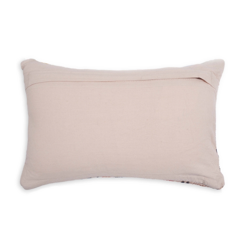 Pemberly Row Handmade Transitional Jacquard Cotton Woven Pillow